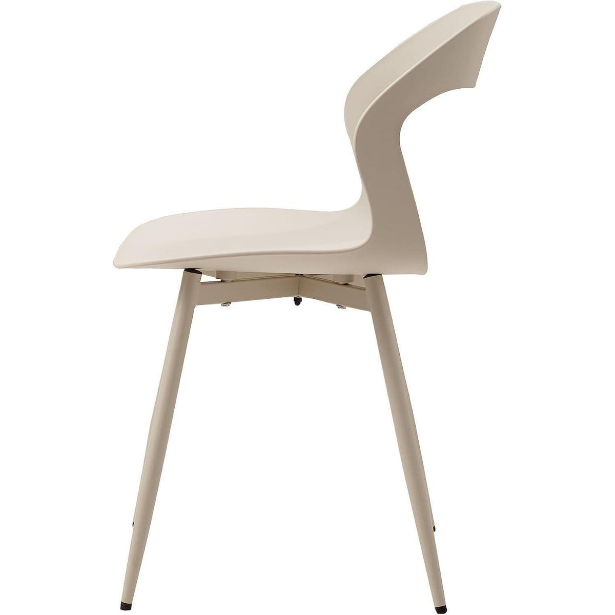 Moderner Esszimmerstuhl 6er-Set, Beige – Skandinavischer Designstuhl