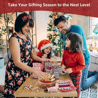 24-teiliger DIY Adventskalender Stoffsäcke - Weihnachtsdeko