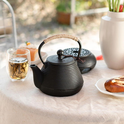 Gusseisen Teekanne mit Warmhalter, 1000