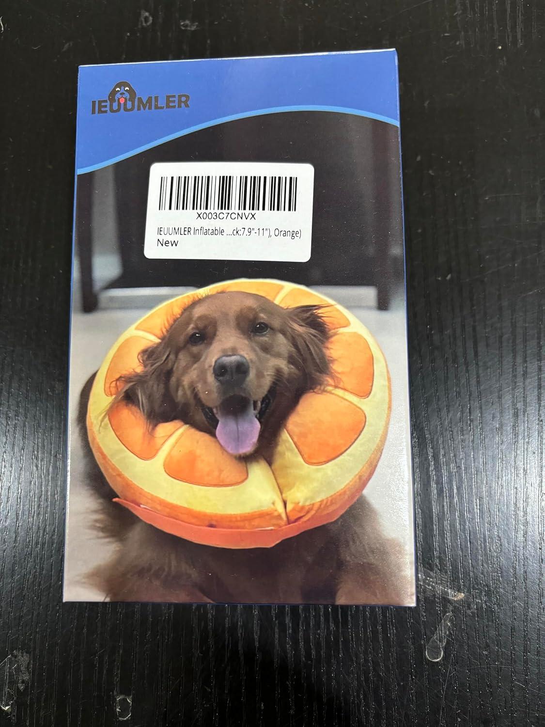 IEUUMLER Aufblasbare Halskrause Hund Leckschutz Katzen Operation EU004 Sunflower L