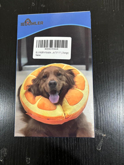 IEUUMLER Aufblasbare Halskrause Hund Leckschutz Katzen Operation EU004 Sunflower L