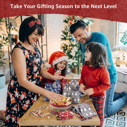 24 Adventskalender Stoffsäckchen DIY Weihnachtskalender