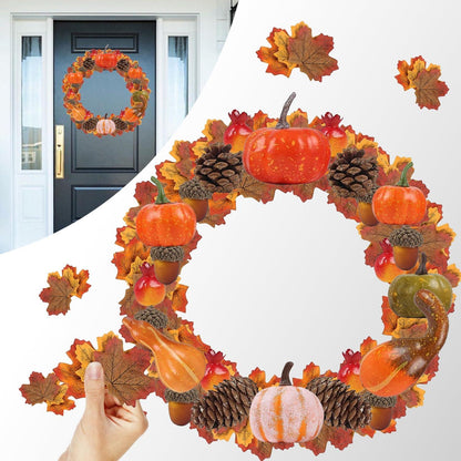 Kürbis Deko 96 Stück Herbst Halloween Thanksgiving Party Dekoration