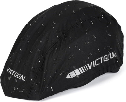 Victgoal Regenschutz Fahrradhelm wasserdichter Helmüberzug Reflektoren