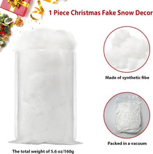 Kunstschnee Deko Weihnachtsdorf Zubehör Indoor Winter (5,6