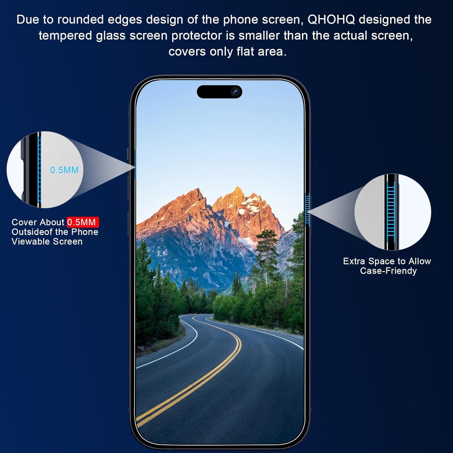 Panzer Schutzfolie für iPhone 15 Pro Max 6,7 Zoll mit AR-Technologie