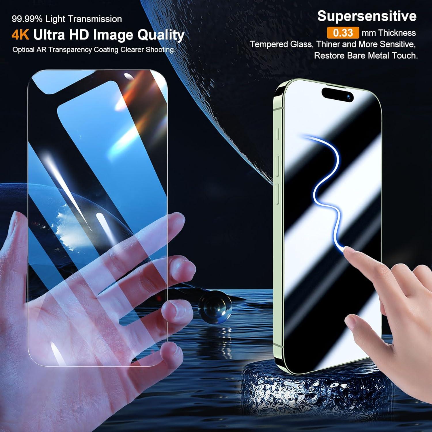 Panzer Schutz Glas und Kameraschutz für iPhone 15 Plus 6,7