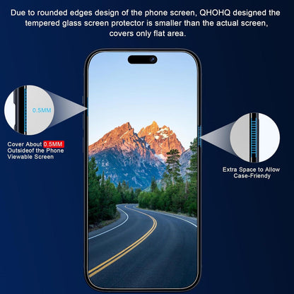 Panzerfolie für iPhone 15 Pro Max mit Kameraschutz