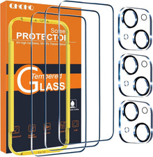 Displayschutzfolie iPhone 15 Panzer Schutz Glas 3 Stk. Klar