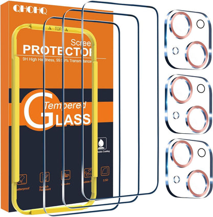 Panzer Schutz Glas und Kameraschutz für iPhone 15 Plus 6,7 Zoll