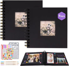 Personalisiertes Fotoalbum zum Selbstgestalten 17x17cm Schwarz