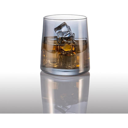 Whisky Gläser 260ml Grau 6er Set Wassergläser