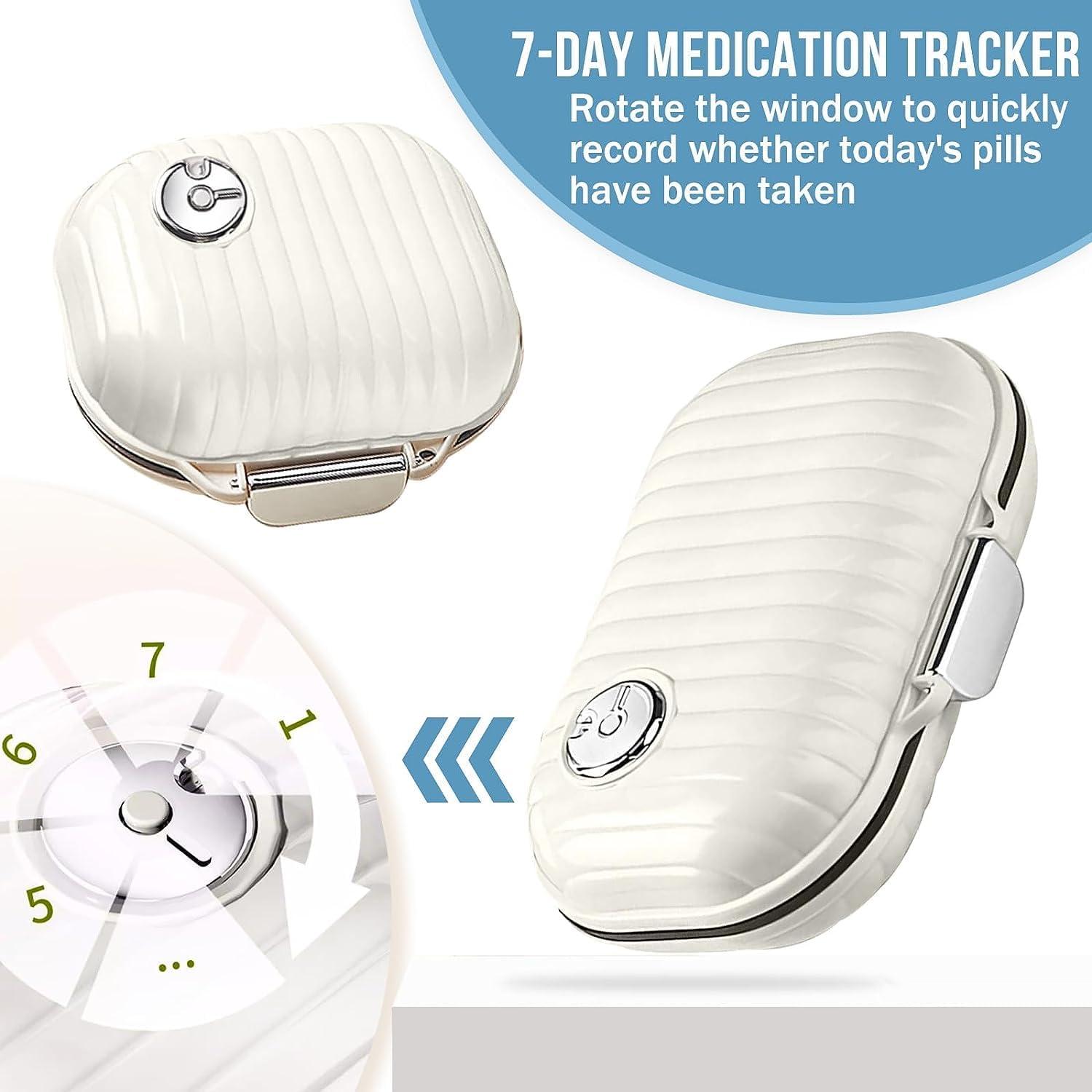 Ptyism Pill Organizer Box für Reise und Tägliches Gebrauch