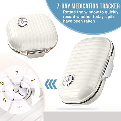 Ptyism Pill Organizer Box für Reise und Tägliches Gebrauch