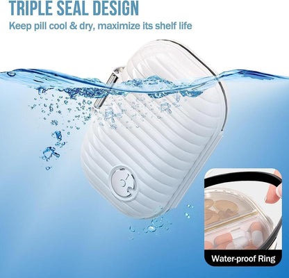 Ptyism Pillen Organizer Box Groß Klein Tragbare Pillendose Tablettenbox【Hohe