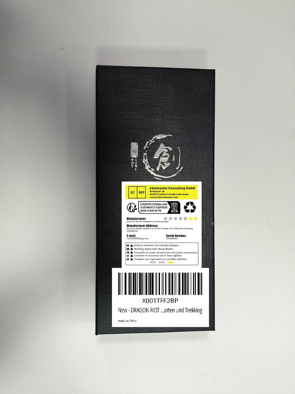 DRAGON RIOT Axt Klein Camping Survival 22cm Handgeschmiedet Mini Beil Bushcraft Scheide 690g Holz Spalten Garten Trekking