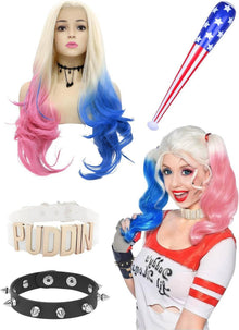 Quinn Cosplay Kostüm Zubehör Set Suicide Squad Halloween Karneval