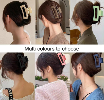 Große Haarklammer Damen Set Rutschfest Bunt Hair Clip 10 Stück - Haarspangen 10 cm lang - Modisch Haarschmuck