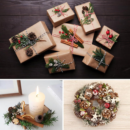 Adventskranz Deko Set 68PCS Weihnachtsdeko Tannenzapfen Moos Bastelzubehör