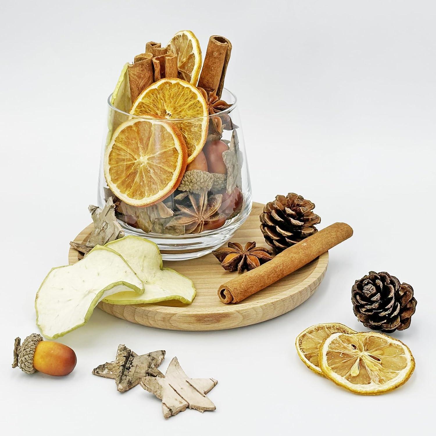 Potpourri Weihnachten Deko Tannenzapfen Zimtstangen Orangenscheiben