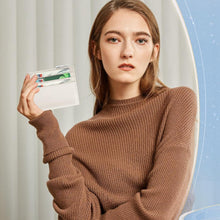 Mini RFID Damen Geldbörse Leder Portemonnaie mit 13