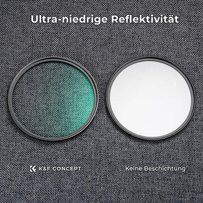 K&F Concept Black Promist 1/4 Filter 40,5mm für Videoaufnahmen