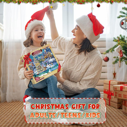 Tosekry Adventskalender 2024 Puzzle Weihnachtspuzzle 1008