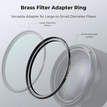 K&F Concept Step Up Ring 77mm-82mm CNC-gefrästes Messing