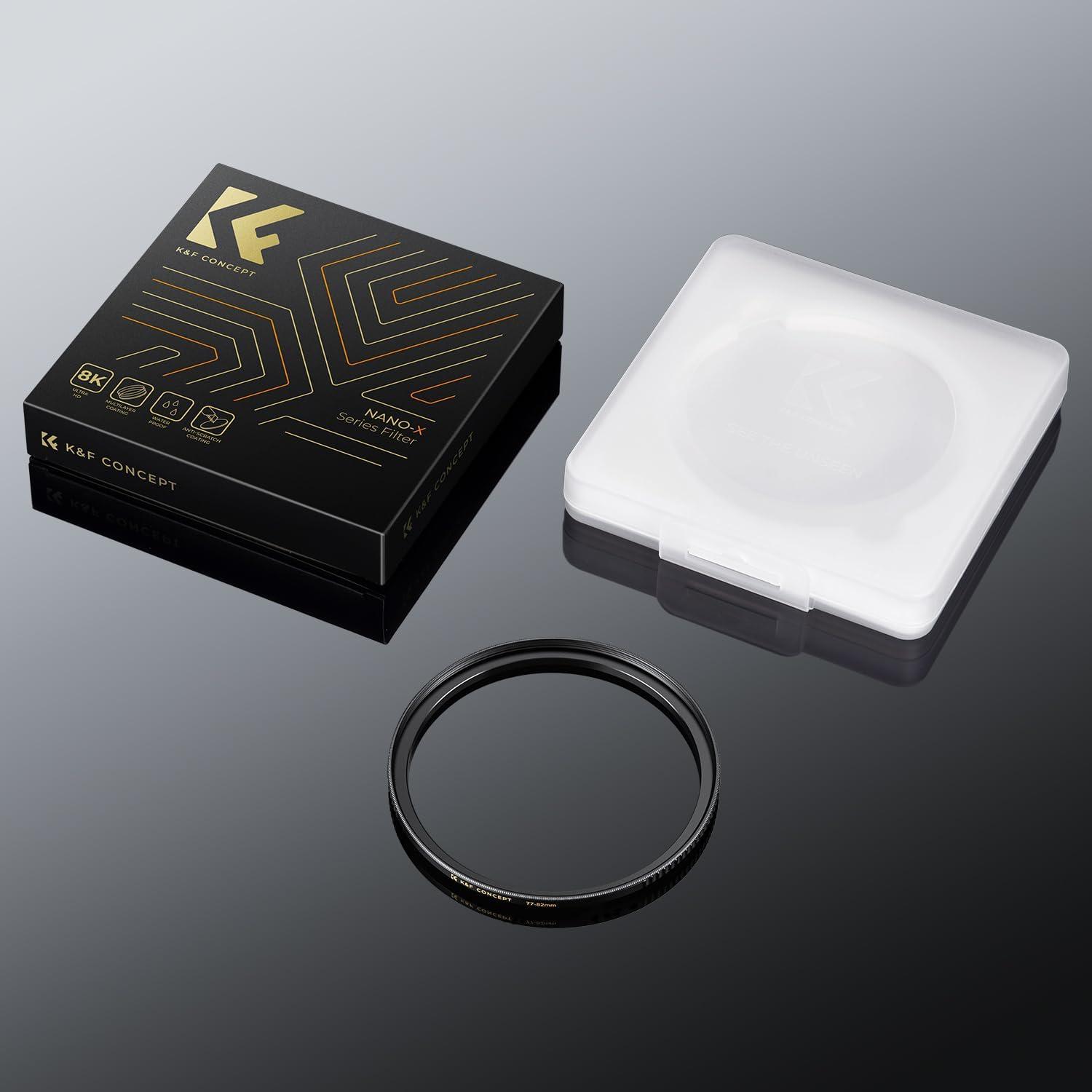 Step Up Ring Adapterring 77mm-82mm für Filter CNC-gefräst Messing
