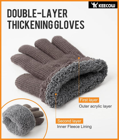 KEECOW Herren Handschuhe Touchscreen Winter Fleece Sport