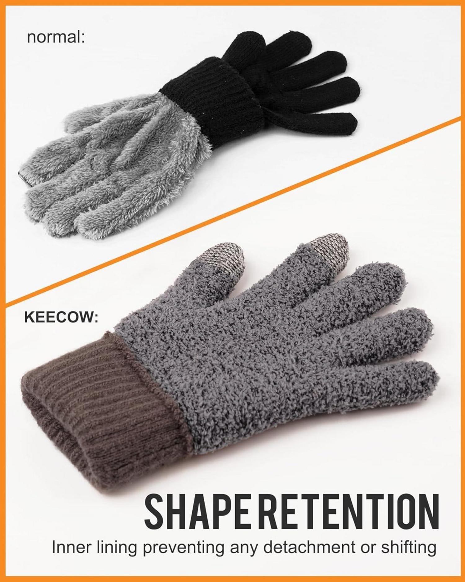 Handschuhe Herren Winter Touchscreen Fleece Outdoor Sport Laufen Radfahren