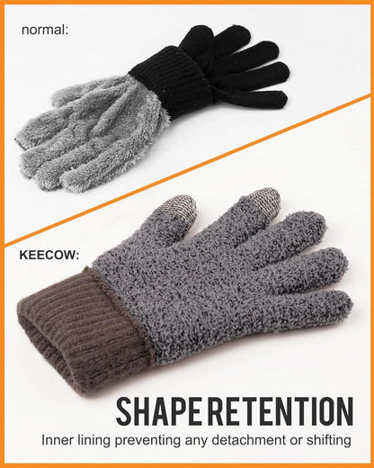 Handschuhe Herren Winter Touchscreen Fleece Outdoor Sport Laufen Radfahren