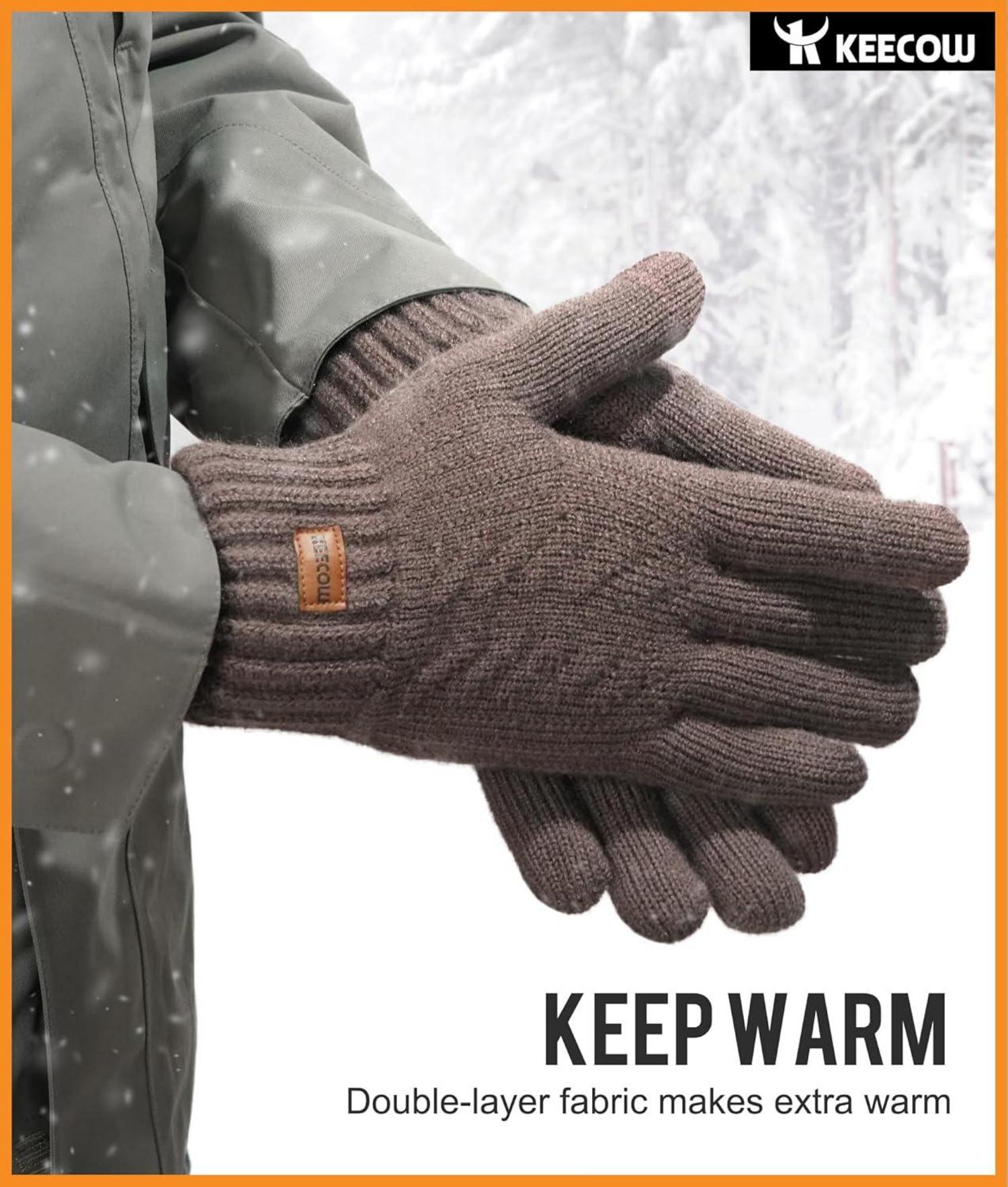 Herren Winterhandschuhe Touchscreen Warme Thermo Fleece Outdoor Sport
