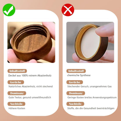 12er Set Gewürzgläser mit Akazienholzdeckel, 120ml
