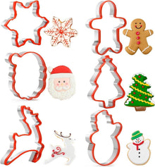 Weihnachts-Ausstechformen Kinder Silikonkante Edelstahl