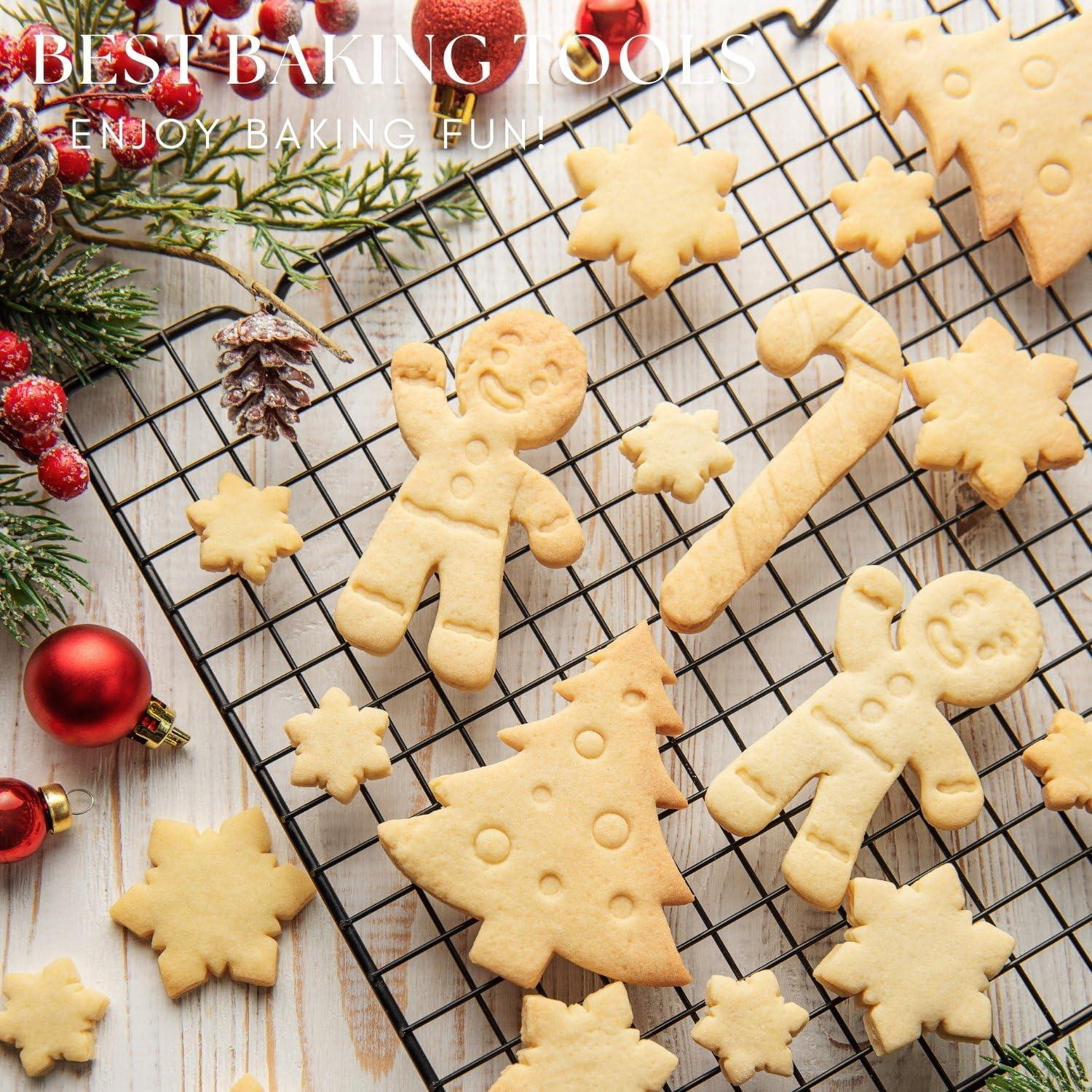 Weihnachts-Ausstechformen Set Edelstahl Silikonkante Kinder sind sicher und einfach zu verwenden