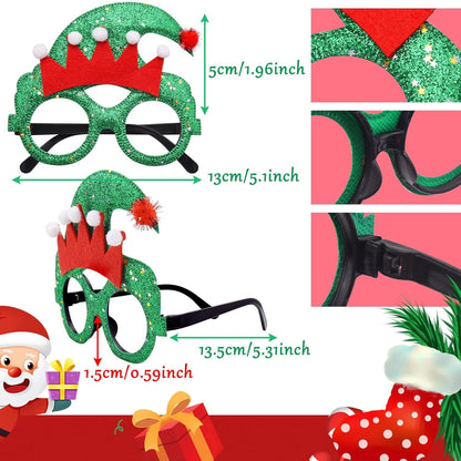 12er Set Weihnachten Haarreifen Brillen Rahmen, Weihnachts Party