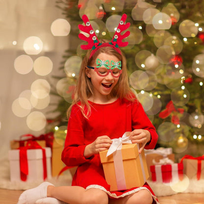Weihnachts Haarreifen Brillen Set 12 Stück Weihnachts Party Maskerade