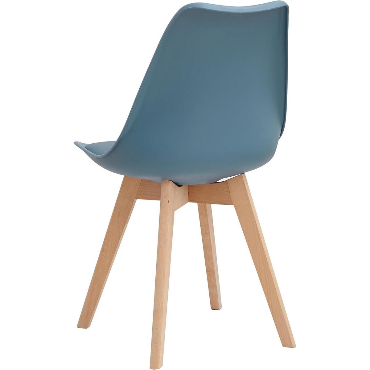 Esszimmerstuhl Set Blau (4er) – Massivholz & Abnehmbar