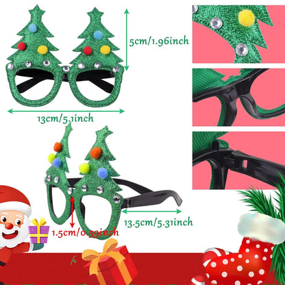 Weihnachts Haarreifen und Brillen Set 16-teilig