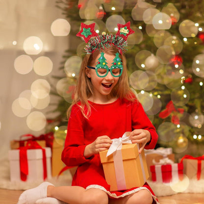 Weihnachten Haarreifen und Brillenrahmen - Set mit 16-teiliges