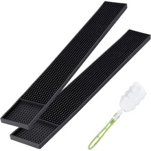 2 Set Längliche Barmatte Gummi 61x8cm Rutschfest Barzubehör