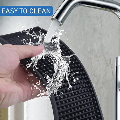 2 Set Längliche Barmatte Gummi 61x8cm Rutschfest Barzubehör