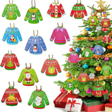Weihnachts-Bastelset: Holz-Pullover Anhänger 24