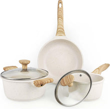 Antihaft Topfset und Pfanne 5tlg 16cm/1,5L 20cm/2,5L 24cm mit