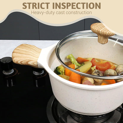 Topf und Pfanne Set 5-teilig, Antihaft, Induktion