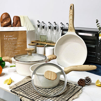 Topf und Pfanne Set 5-teilig, Antihaft, Induktion