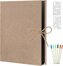 Selbstklebendes Fotoalbum 60 Schwarze Seiten für DIY Scrapbook