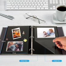 AIOR Fotoalbum Selbstklebend 60 Schwarze Seiten Scrapbook