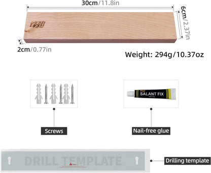 Magnetische Holz Messerleiste Wandutensilienhalter 12 Zoll